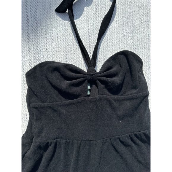 Wild Fable Romper Women Size Small Black Halter Neck Sleeveless Key hole Beach - Picture 6 of 13